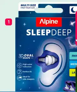 Etos Alpine Sleepdeep oordoppen multisize S/M/L 3 paar aanbieding