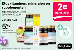 Etos Etos vitaminen, mineralen en supplementen aanbieding