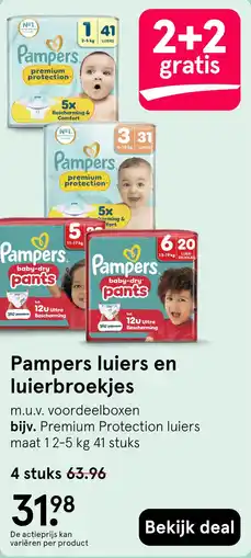Etos Pampers luiers en luierbroekjes aanbieding