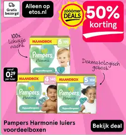 Etos Pampers Harmonie luiers voordeelboxen aanbieding