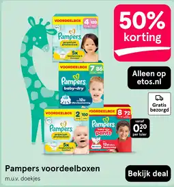 Etos Pampers voordeelboxen aanbieding