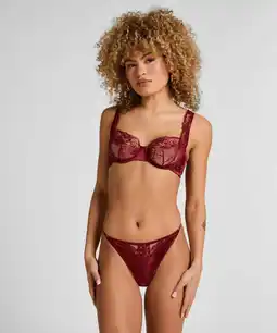 Hunkemoller Hunkemöller Hoog uitgesneden string Catherine Rood aanbieding