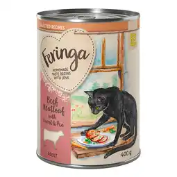 Zooplus 24x400g Gehaktbrood met Wortel en Erwten Feringa Selected Recipes Katten Natvoer aanbieding
