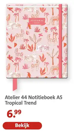 Bruna Atelier 44 Notitieboek A5 Tropical Trend aanbieding