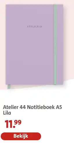 Bruna Atelier 44 Notitieboek A5 Lila aanbieding