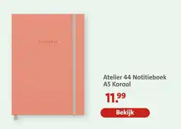 Bruna Atelier 44 Notitieboek A5 Koraal aanbieding