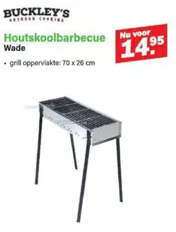Van Cranenbroek Buckley's Houtskoolbarbecue Wade aanbieding