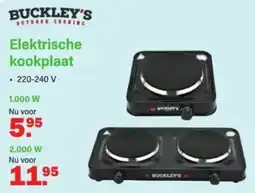 Van Cranenbroek Buckley's elektrische kookplaat aanbieding