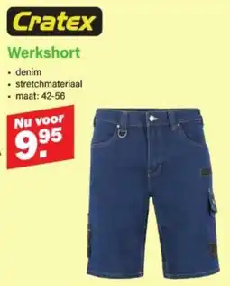 Van Cranenbroek Cratex Werkshort aanbieding