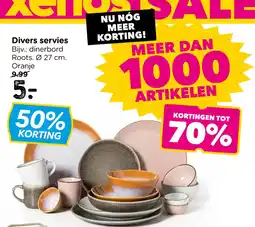 Xenos Divers servies aanbieding