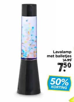 Xenos Lavalamp met balletjes aanbieding