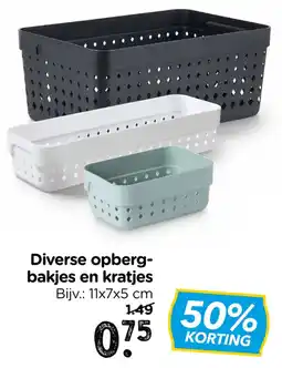 Xenos Diverse opberg-bakjes en kratjes aanbieding