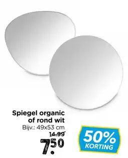 Xenos Spiegel organic of rond wit aanbieding