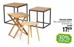 Xenos Diverse tafels aanbieding