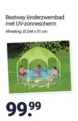 Inter Chalet Bestway kinderzwembad met UV-zonnescherm aanbieding