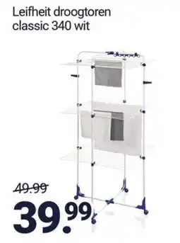 Inter Chalet Leifheit droogtoren classic 340 wit aanbieding