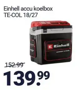Inter Chalet Einhell accu koelbox TE-COL 18/27 aanbieding