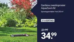 Inter Chalet Gardena zwenksproeier AquaZoom M aanbieding