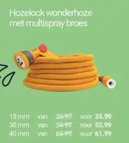 Inter Chalet Hozelock wonderhoze met multispray broes aanbieding