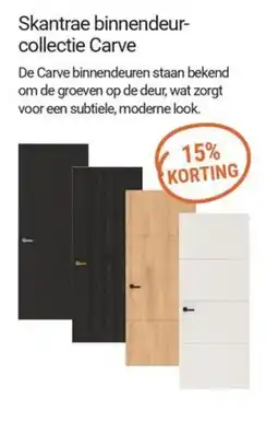 Inter Chalet Skantrae binnendeur collectie carve aanbieding
