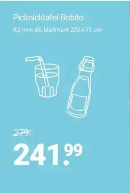 Inter Chalet Picknicktafel bobito aanbieding
