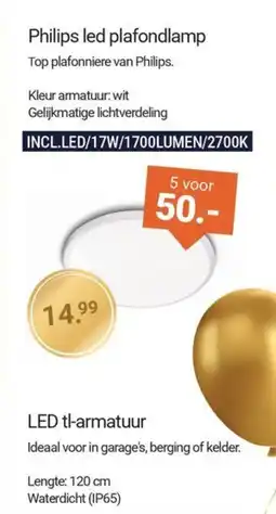 Inter Chalet Philips LED plafondlamp aanbieding