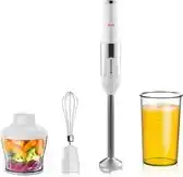 Bol.com CoolHome Powerblend M2 staafmixer - 4-in-1 staafmixer Set - 1200W -Wit aanbieding