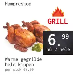 Naanhof Hampreskop warme gegrilde hele kippen aanbieding