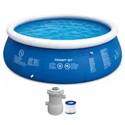 Van Cranenbroek Zwembad fastset Ø360 x 76 cm met pomp aanbieding