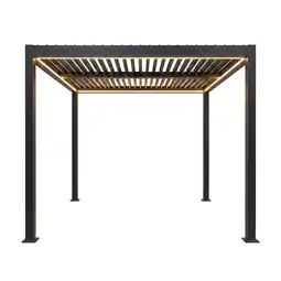 Van Cranenbroek Pergola Viceno antraciet 295 x 295 cm + LED aanbieding