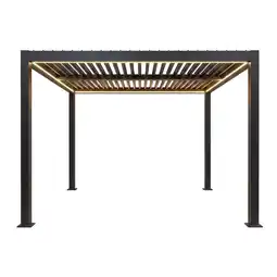Van Cranenbroek Pergola Viceno antraciet 295 x 395 cm + LED aanbieding