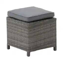 Van Cranenbroek Hocker Vazzi willow grey met kussens aanbieding
