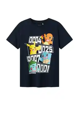 Wehkamp NAME IT KIDS Pokemon T-shirt donkerblauw aanbieding