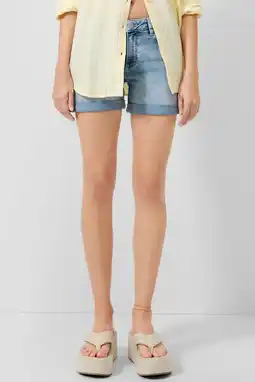 Wehkamp QS regular lowwaist denim short medium blue denim aanbieding