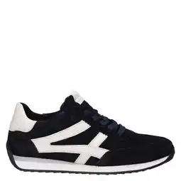 Wehkamp Gabor suède sneakers - donkerblauw/wit aanbieding