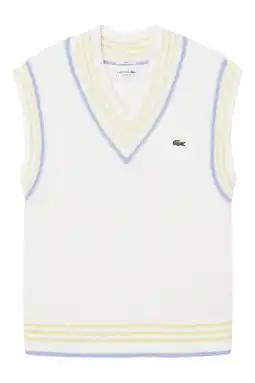 Wehkamp Lacoste spencer ecru aanbieding