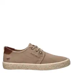 Wehkamp Mustang katoenen espadrilles - taupe aanbieding
