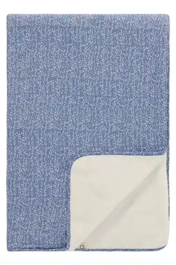 Wehkamp Noppies Teddy Fancy Dot reversible ledikantdeken teddy 100x140 cm Colony Blue aanbieding