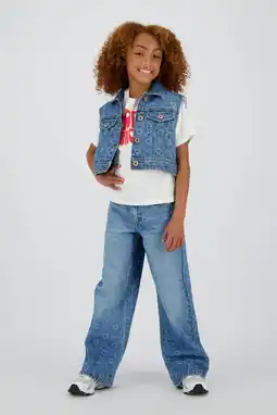 Wehkamp Vingino wide leg jeans medium blue denim aanbieding