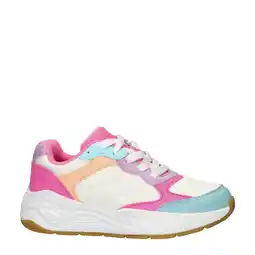 Wehkamp Skechers Nova Jogger chunky sneakers wit/roze aanbieding