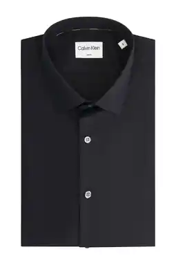 Wehkamp Calvin Klein slim zakelijk overhemd zwart aanbieding