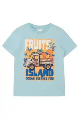 Wehkamp s.Oliver T-shirt met print - blauw aanbieding