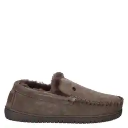 Wehkamp Warmbat Australia suède pantoffels donkerbruin aanbieding