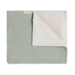 Wehkamp Baby's Only teddy ledikantdeken Mood groen/ecru aanbieding