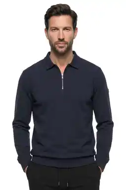 Wehkamp Malelions slim polo donkerblauw aanbieding