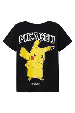 Wehkamp NAME IT KIDS Pokemon T-shirt met backprint zwart aanbieding