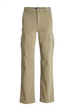 Wehkamp JACK & JONES JUNIOR loose fit cargobroek JPSTKANE JJHARLOW beige aanbieding