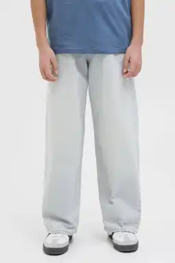 Wehkamp JACK & JONES JUNIOR highwaist extra baggy fit jeans light blue denim aanbieding
