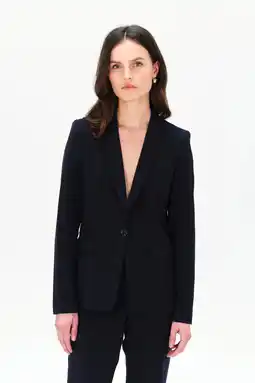 Wehkamp Caroll regular blazer marineblauw aanbieding