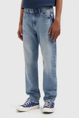 Wehkamp Ballin waist loose fit jeans medium blue denim aanbieding